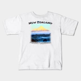 New Zealand - Mount Taranaki Sunrise Kids T-Shirt